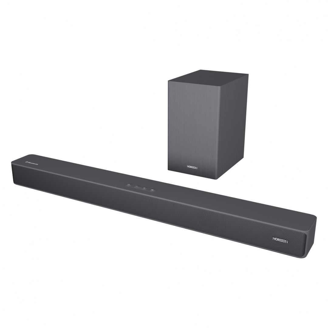 SOUNDBAR HORIZON HAV-S2630W / System 2.1 / Max Audio Power 110W (30W x2 + 50W) / Wireless Subwoofer / Digital Optical / AUX (3.5mm) / HDMI-ARC (CEC) / BT 5.4 / USB Playback / DOT-Matrix Display / Remote + Button Keys / Impedance: 4Ω x2 + 4Ω / Signal to - 3 | YEO