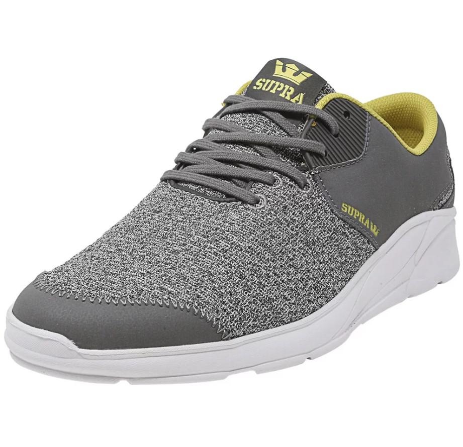 SUPRA NOIZ GREY HEATHER/CHARCOAL/WHITE,