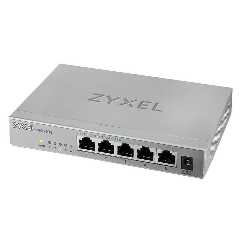 Switch Zyxel MG-105-ZZ0101F: Switch de rețea 2.5 Gigabit cu 5 porturi pentru performanță superioară