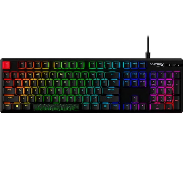 Tastatura HP HyperX Alloy Origins Pbt, Tastatura mecanica, Cablu USB Type-C detasabil, Iluminare RGB, Anti-Ghosting,Neagra