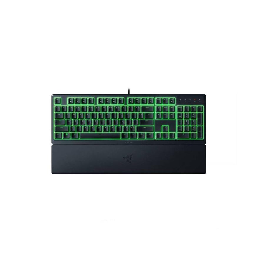 Tastatura Razer Ornata V3 X - Low Profile Gaming Keyboard - US Layout TECH SPECS SWITCH TYPE Razer™ Membrane Switch APPROXIMATE SIZES Full Size LIGHTING Single Zone Razer Chroma™ RGB Lighting WRIST REST Yes ONBOARD MEMORY None MEDIA KEYS None