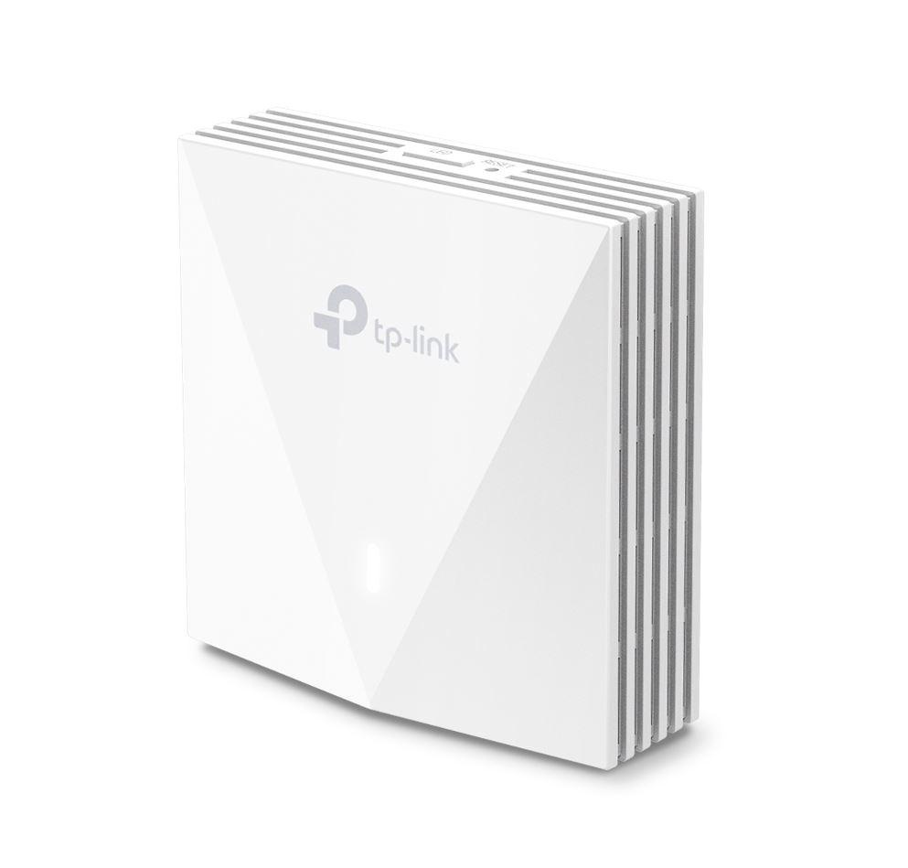 TP-Link Wireless Access Point EAP650-WALL, AX3000 Wireless Dual Band Indoor, 1× 10/100/1000 Mbps Ethernet Port, 1× 10/100/1000 Mbps Ethernet Port, Alimentator: 802.3af/at PoE, 2X antene interne, 5 GHz: Up to 2402 Mbps, 2.4 GHz: Up to 574 Mbps.