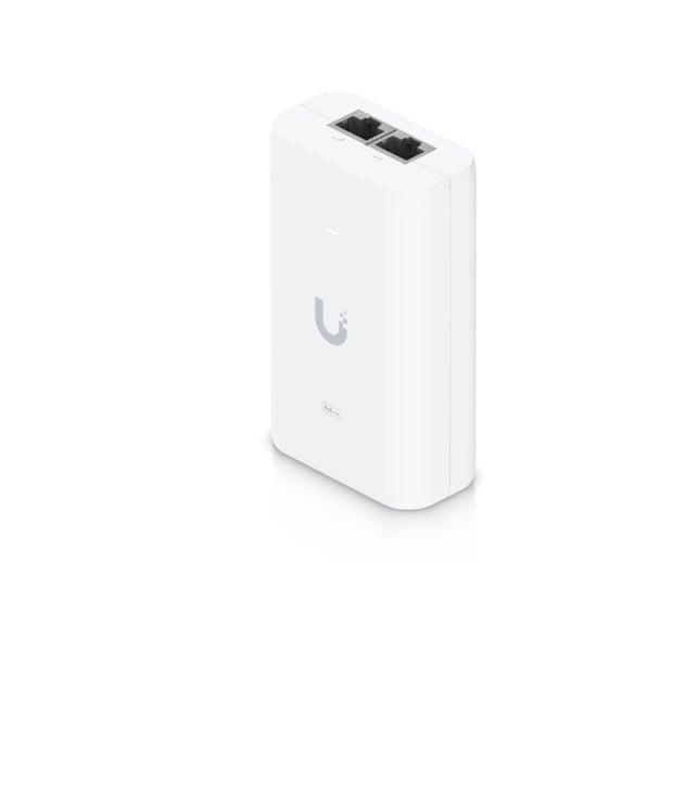 UBIQUITI POE INJECTOR U-POE++, livreaza pana la 60W POE, dimensiuni: 106 x 63 x 34 mm, Greutate: 210g.