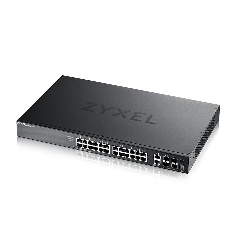 XGS2220-30, L3 Access Switch, 24x1G RJ45 2x10mG RJ45, 4x10G SFP+ Uplink, incl. 1 yr NebulaFlex Pro - 1 | YEO