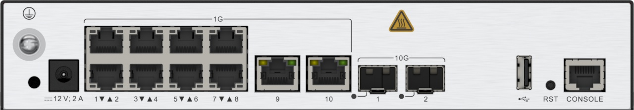 ACCESS CONTROLLER AC6508 MAINFRAME 10P GB, 2P 10GB SFP+, ADAPTOR AC/DC