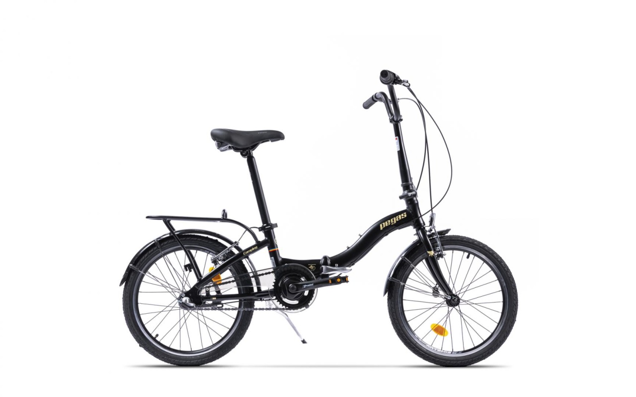 Bicicleta Pliabila Pegas Camping 3S Negru Mat ( AL )