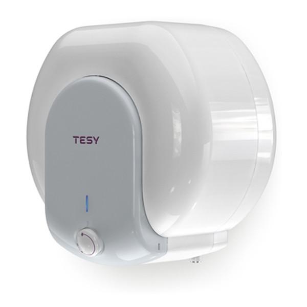 Boiler electric Tesy Compact Line TESY GCA 1015L52RC, putere 1500 W, capacitate 10 L, presiune 0.9 Mpa, izolatie 19 mm, instalare deasupra chiuvetei, control mecanic, clasa energetica C, protectie sticla ceramica, timp incalzire 23 min, termostat