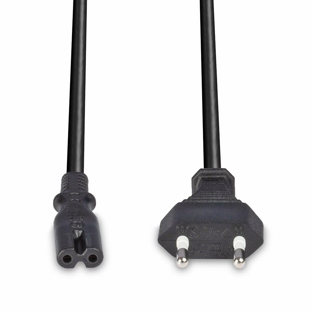 Cablu alimentare Lindy Euro C8 - IEC C7, 5m, negru Description Connector A: Euro Mains Plug Connector B: IEC C7 Cable type: H03-VV-H2F 2 x 0.75mm² Colour: Black https://www.lindy-international.com/Mains-Cable-with-Euro-Connector- - 1 | YEO