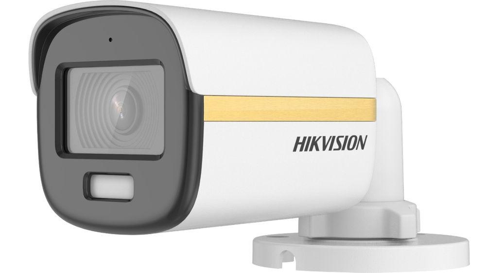 Camera de supraveghere Hikvision Turbo HD Bullet DS-2CE10DFT-FS(2.8mm); 2MP, Color Vu - imagini color pe timp de noapte, senzor: 2 MP CMOS, rezolutie: 1920 × 1080@25fps, iluminare: 0.0005 Lux @ (F1.0, AGC ON), 0 Lux cu lumina alba, lentila fixa: 2.8mm,