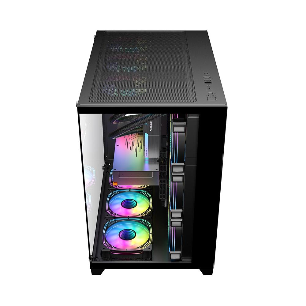 Carcasa 1STPLAYER Gaming MV8 Cube Tower NEGRU - 1 | YEO