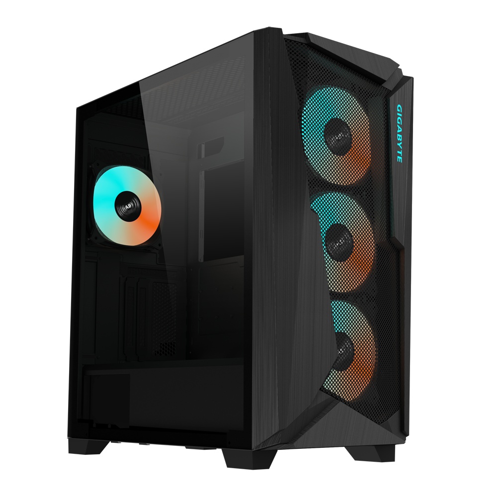 Carcasa GIGABYTE C301 GLASS V2 Mid Tower ARGB NEGRU