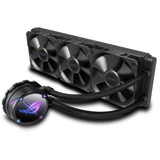 Cooler procesor ASUS ROG Strix LC III 360 Negru – Răcire lichidă AIO de înaltă performanță cu iluminare ARGB și compatibilitate AMD/Intel