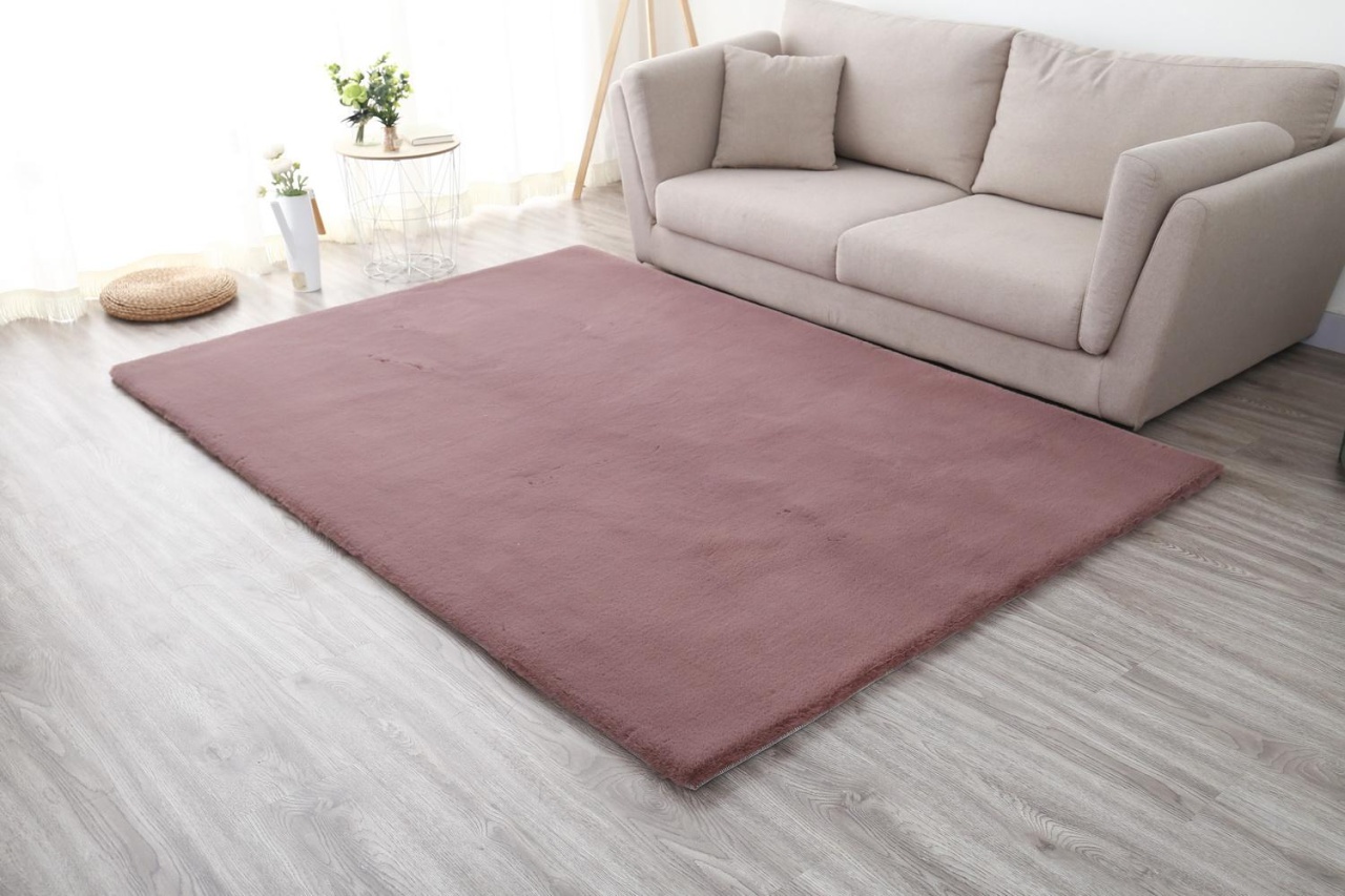 Covor Heinner Shaggy soft blanita Mov 70x140 cm