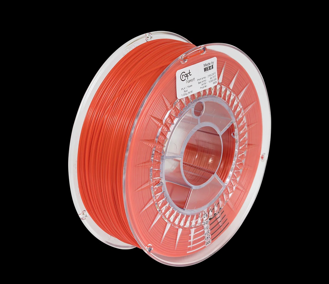 CRAFTBOT 3D PRINT FILAMENT, Culoare: Rosu, Material: PLA, 1KG