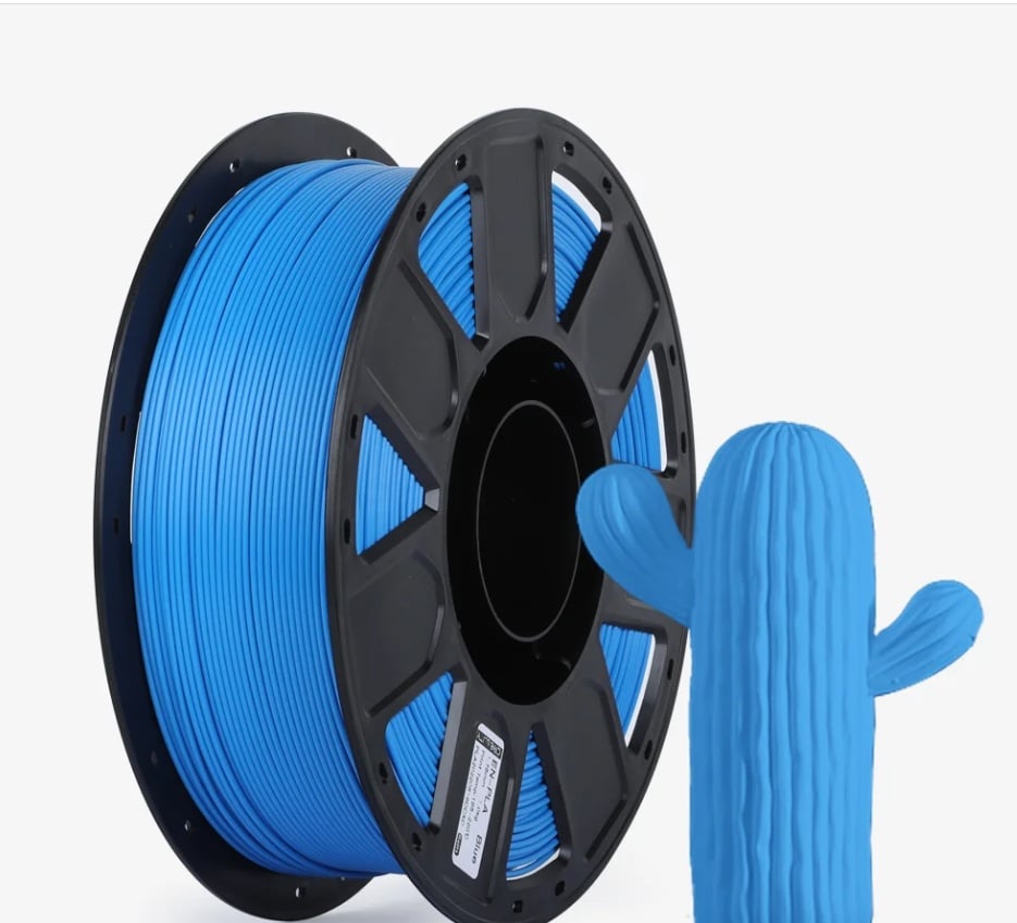 CREALITY ENDER PLA 3D Printer Filament, 1KG, Blue, 1KG, Printing temperature: 200, Filament diameter: 1.75mm, Tensile strength: 60MPa, Size of filament wheel: Diameter 200mm, height 70mm, hole diameter 56mm.