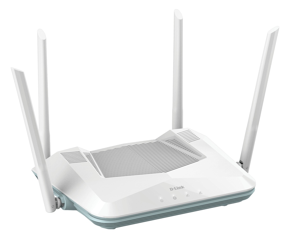 D-LINK AX3200 Smart Router Dual-Band R32, Interfata: 4 x 10/100/1000, 1 x WAN GB, Standarde wireless: IEEE 802.11ax/ac/n/g/b/k/v/a/h, IEEE 802.3u/ab, 4 x antene externe, viteza wireless: 2.4 GHz Up to 800 Mbps, 5 GHz Up to 2402 Mbps, Dimensiuni: 228.30 x - 2 | YEO