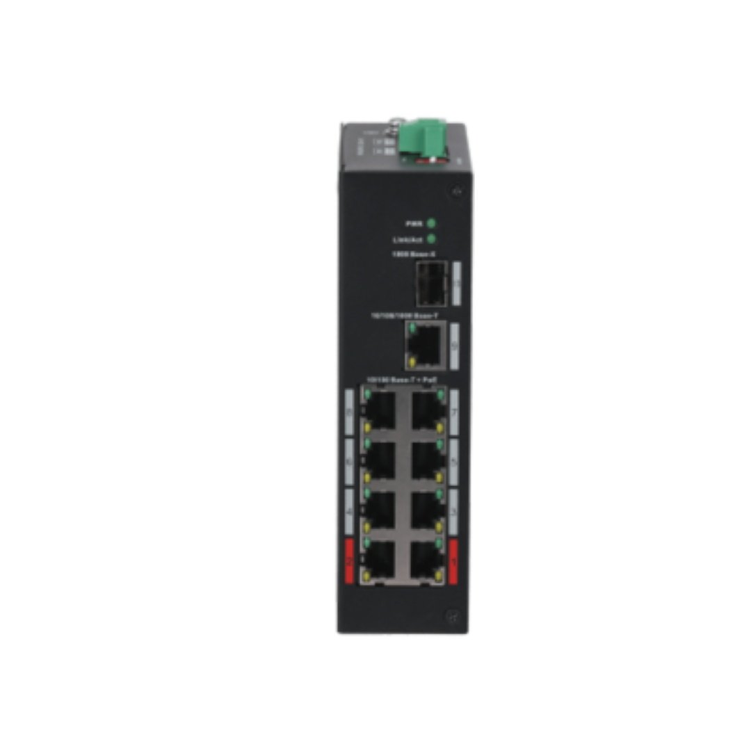 Dahua Switch 8 porturi, POE, PFS3110-8ET-96-V2, Standarde retea: IEEE802.3/IEEE802.3u/IEEE802.3X/IEEE 802.3ab/IEEE802.3z, Capacitate de comutare: 7.6 Gbps, Rata de transfer: 4.17 Mpps, Porturi POE: 1,2,4,5 (V+) / 3,6,7,8 (V-), distanta POE: 250m, - 2 | YEO