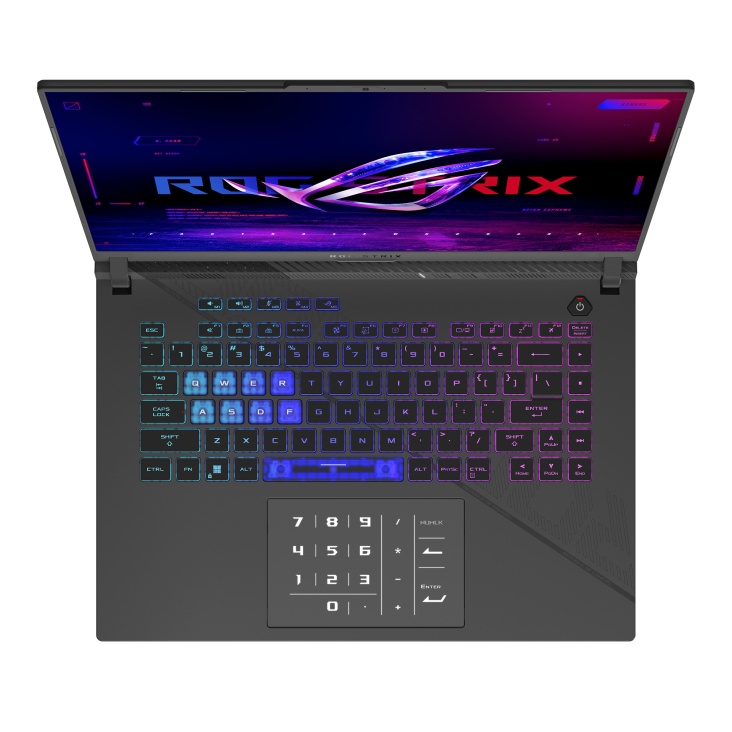 Laptop Gaming ASUS ROG Strix G16, G614JVR-N4080, 16-inch, QHD+ 16:10 (2560 x 1600, WQXGA), ROG Nebula Display, I9-14900HX, Intel® UHD Graphics, RTX 4060, 240Hz, 2x DDR5 SO-DIMM slots 2x PCIe, DDR5 32GB, 1TB PCIe® 4.0 NVMe™ M.2 SSD, 500nits, Anti-glare