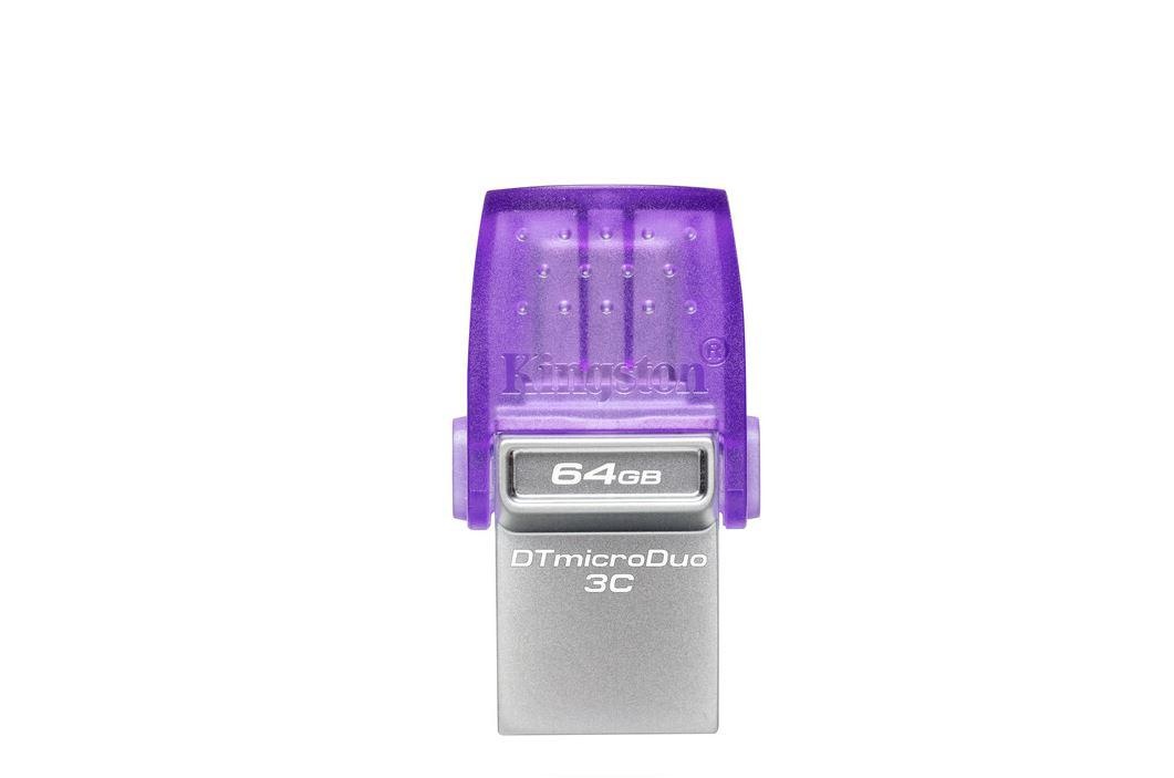 Memorie USB Flash Drive Kingston 64GB DT MicroDuo, USB 3.0, micro USB 3C - 1 | YEO