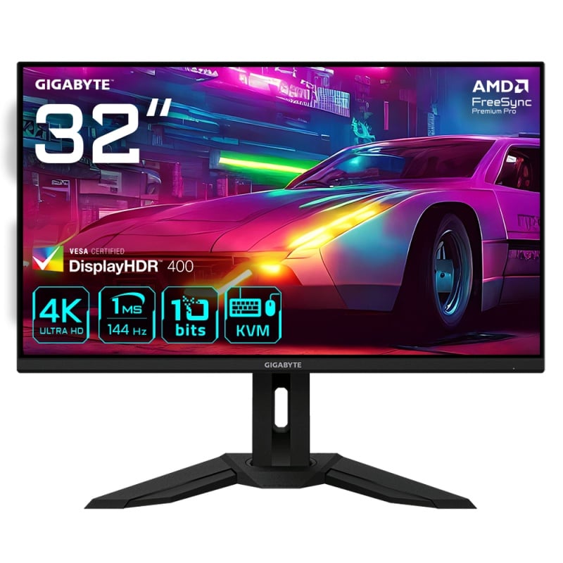 Monitor LED Gigabyte M32U-EK, 31.5inch, IPS UHD, 1ms, 144Hz, negru - 1 | YEO