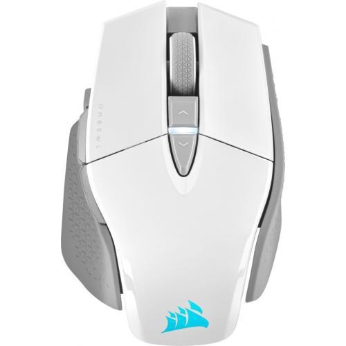 Mouse Gaming Corsair M65 RGB Ultra Wireless Alb - Performanță și Precizie pentru Jucători Profesioniști