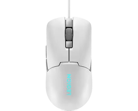 Mouse gaming Lenovo Legion M300s, Iluminare RGB, 8k DPI, Sensor Pixart, Glacier White - 3 | YEO