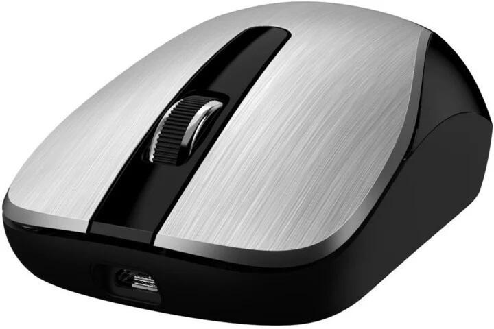 MOUSE Genius ECO-8015 wireless PC sau NB, 2.4GHz, optic, 1600 dpi, argintiu, - 2 | YEO