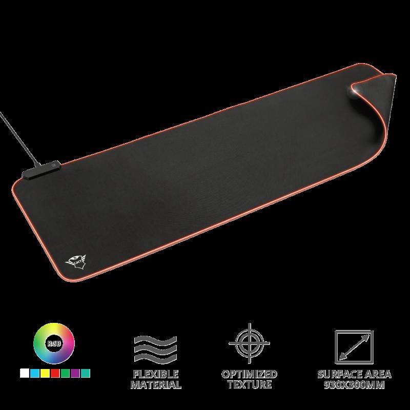 Mouse pad Trust GXT 764 Glide-Flex Flexible RGB, XXL, negru - 1 | YEO