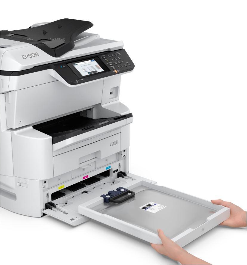 Multifunctional inkjet color RIPS Business WorkForce Pro WF-C878RDWF, recomandat impreuna cu tava suplimentara C12C932611 si cabinet 7112434, dimensiune A3 (Printare, Copiere, Scanare, Fax), duplex, viteza 35ppm alb-negru, 35ppm color, rezolutie - 1 | YEO