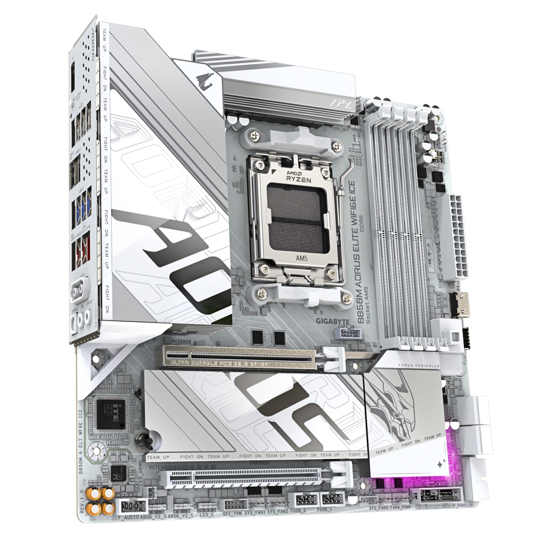 Placa de Baza GIGABYTE B850M AORUS ELITE WIFI6E ICE AM5 - 3 | YEO