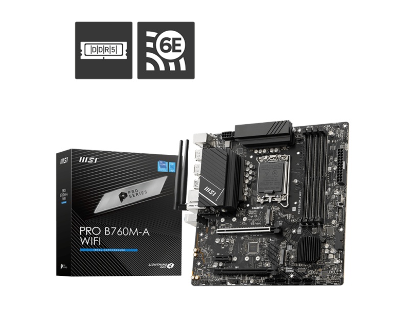 Placa de Baza MSI PRO B760M-A WIFI LGA1700 - 4 | YEO