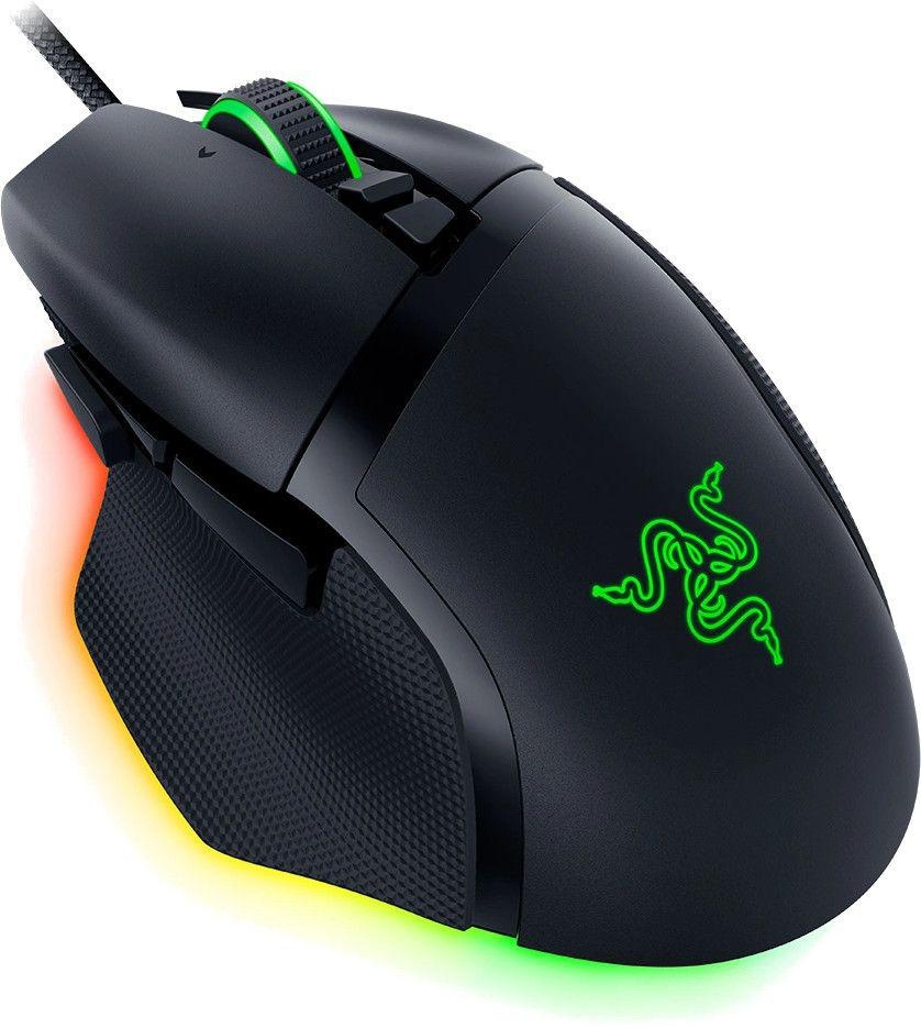 Razer Basilisk V3 35K, cu fir, bluetooth, rezolutie maxima 35000 DPI, 11 butoane programabile, autonomie pana la 140h (mod wireless, miscare constanta la 1000Hz), pana la 210h (mod bluetooth), iluminare Razer Chroma™ RGB, senzor Focus Pro 35K Optical - 1 | YEO