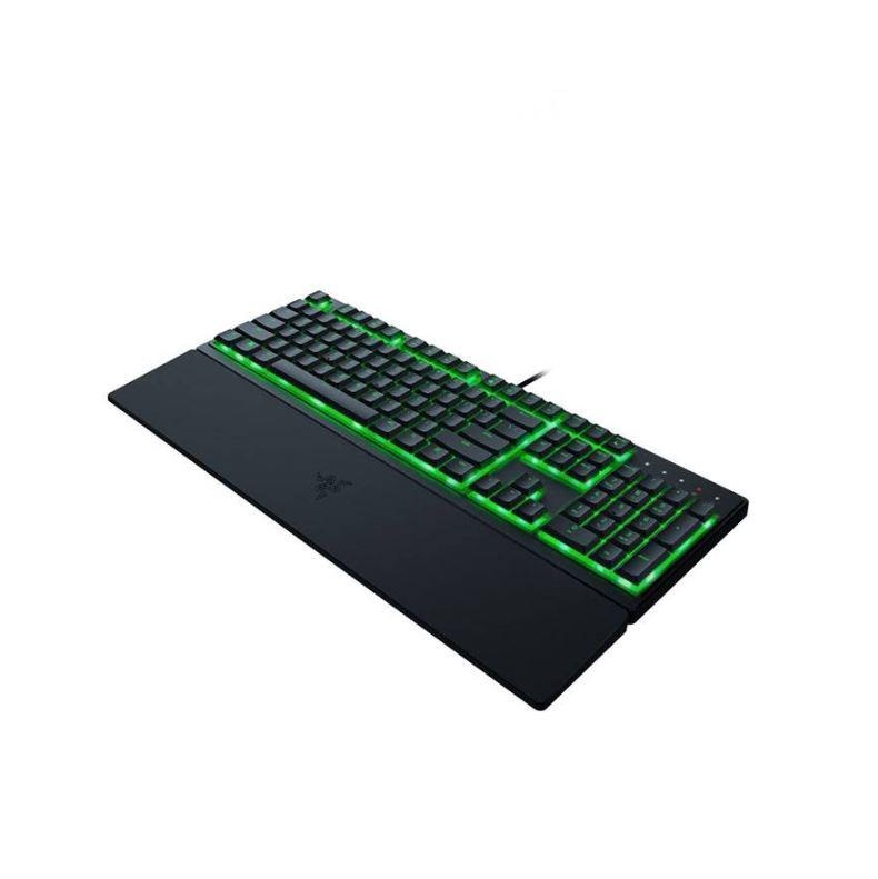 Tastatura Razer Ornata V3 X - Low Profile Gaming Keyboard - US Layout TECH SPECS SWITCH TYPE Razer™ Membrane Switch APPROXIMATE SIZES Full Size LIGHTING Single Zone Razer Chroma™ RGB Lighting WRIST REST Yes ONBOARD MEMORY None MEDIA KEYS None - 1 | YEO