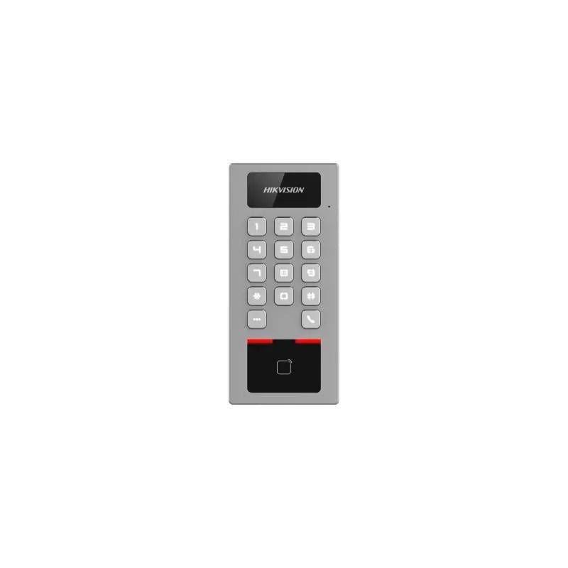 Terminal Access Control DS-K1T502DBWX Supports up to 256 GB SD card memory,IP65 & IK09 protections, as well as increased stability with zinc alloy materials,Card Capacity:100,000; Event Capacity:300,000;Card Type M1 card;DESfire card, Working