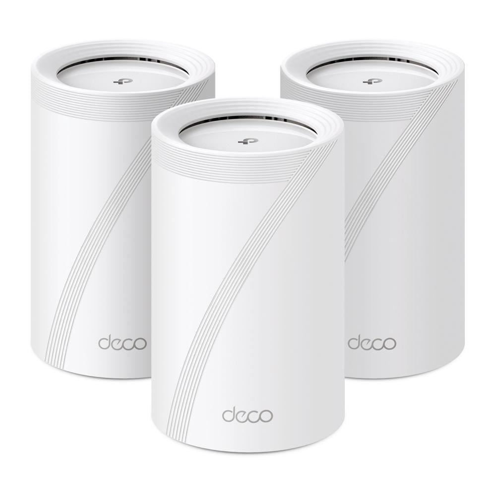 TP-LINK DECO BE65(3-PACK) Sistem Mesh WI-FI 7, BE9300, TRI-BAND, Standarde wireless: IEEE 802.11be/ax 6 GHz, IEEE 802.11be/ax/ac/n/a 5 GHz, IEEE 802.11ax/n/b/g 2.4 GHz, Viteze wireless: BE9300 6 GHz: 5760 Mbps (802.11be), 5 GHz: 2880 Mbps (802.11be), 2.4