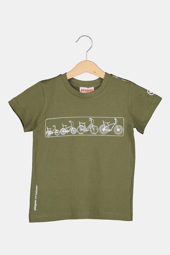 Tricou Multibike Pegas pentru Copii, Culoare Khaki, Mărimea 12 – Confort și Stil pentru Micii Aventurieri