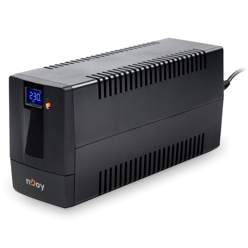 UPS nJoy Horus Plus 800, 800VA/480W, Afisaj LCD cu ecran tactil,2 Prize Schuko cu Protectie, Repornire Automata, RJ11 protectie pentru linia de telefon/modem, Posibilitatea de monitorizare si control prin USB, LAN si internet, port de comunicare USB, - 1 | YEO