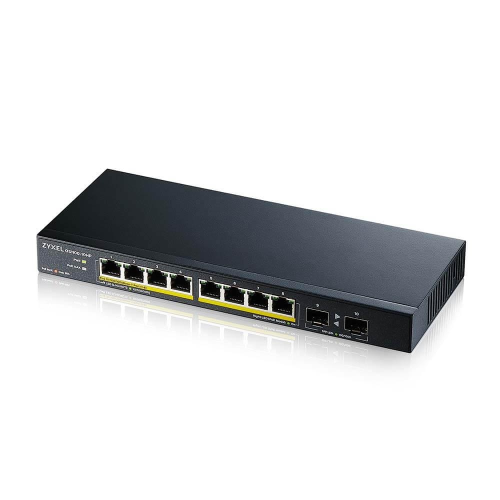 ZYXEL GS1100-10HP 10PORT GBE POE SWITCH - 2 | YEO