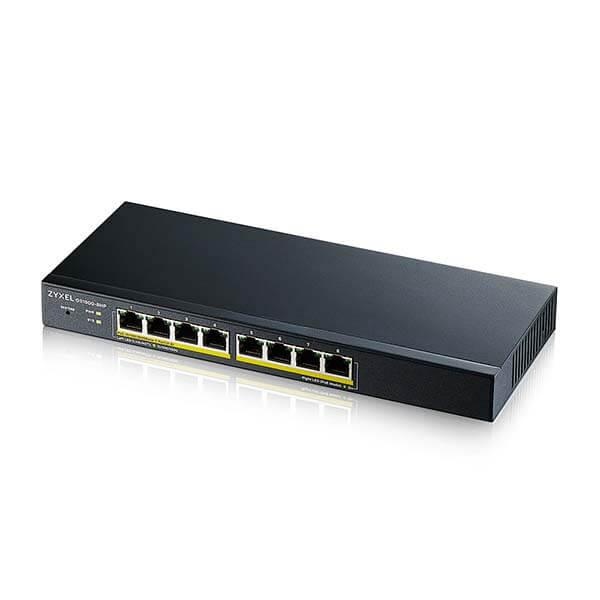 Zyxel GS1900-8HP 8-port GbE Smart Managed PoE Switch - 1 | YEO