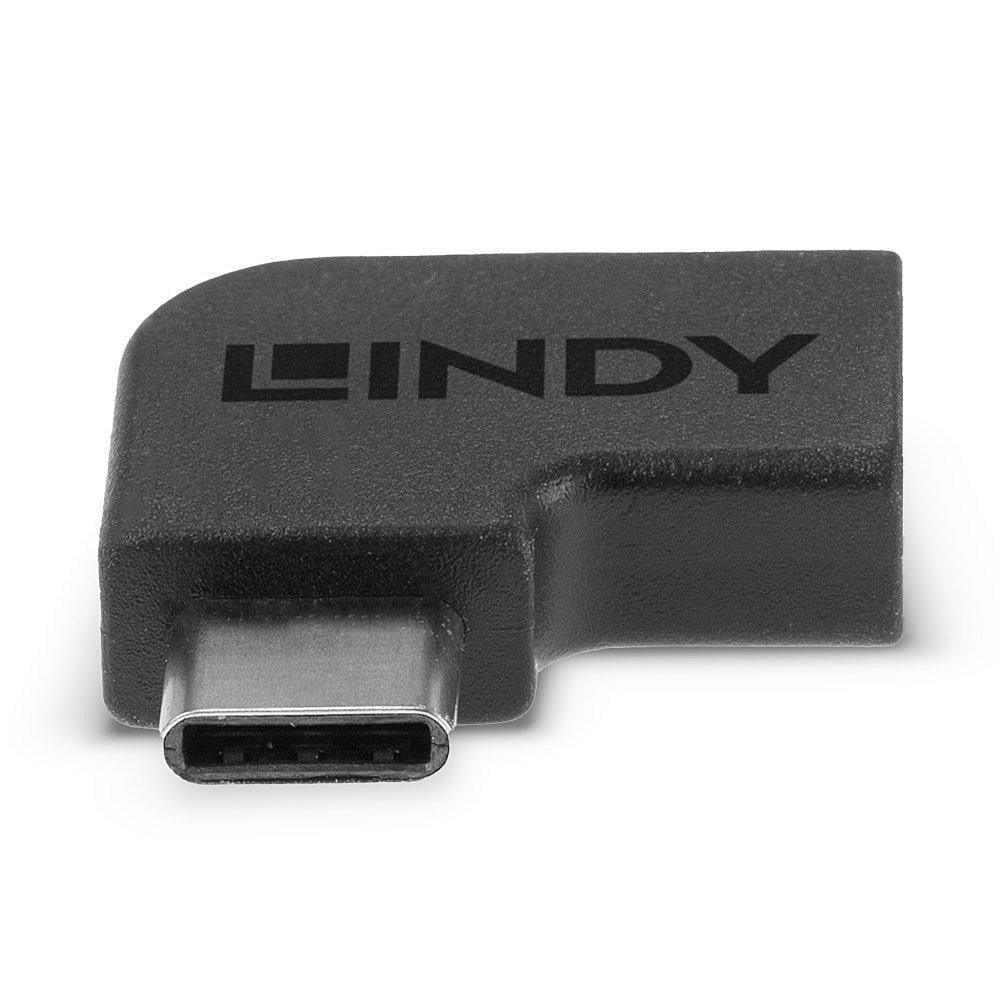 Adaptor Lindy USB-C 3.2 la USB C 90°, material PVC, temperaturi de operare -10°C - 80°C (14°F - 176°F), negru - 1 | YEO