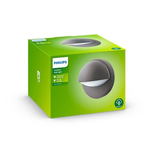 Aplica pentru exterior Philips June, 1xE27, max 42W, IP44, 135x195mm, Antracit - 1 | YEO