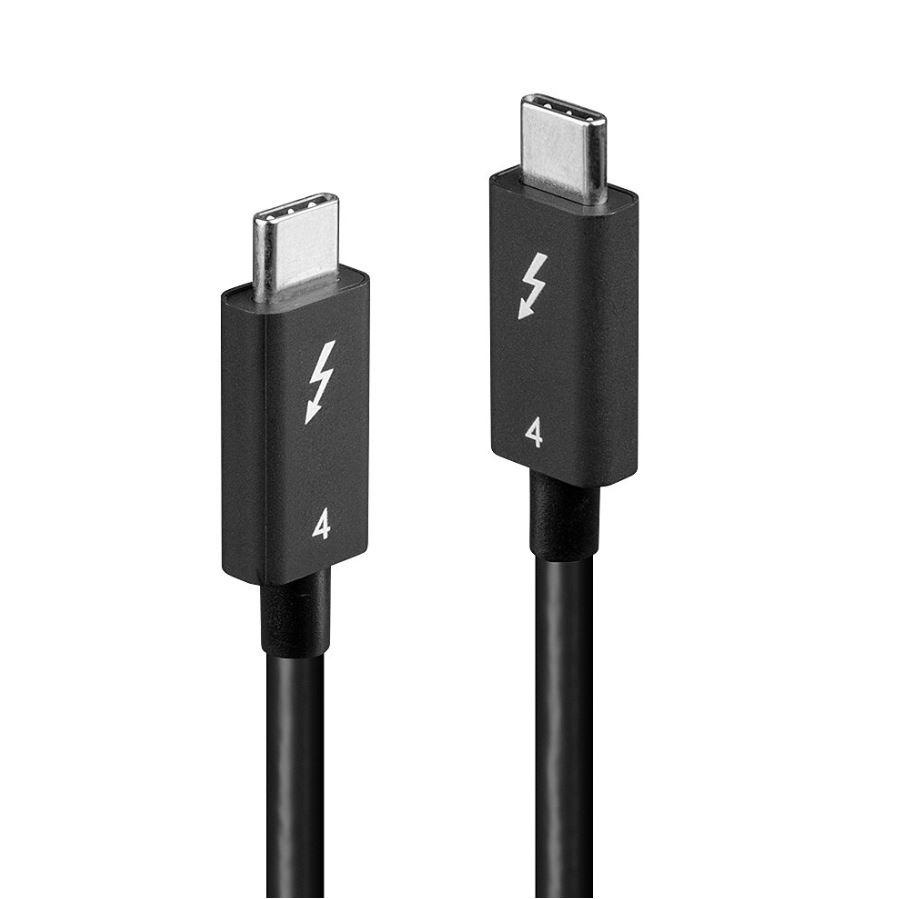 Cablu Lindy Thunderbolt 4, Length 1m, 40Gbps, passive, negru Connectors Connector A: Thunderbolt 4 USB Type C Male with E-Mark Connector B: Thunderbolt 4 USB Type C Male Housing Material: Stainless Steel Connector Plating: Nickel Pin Construction: - 1 | YEO