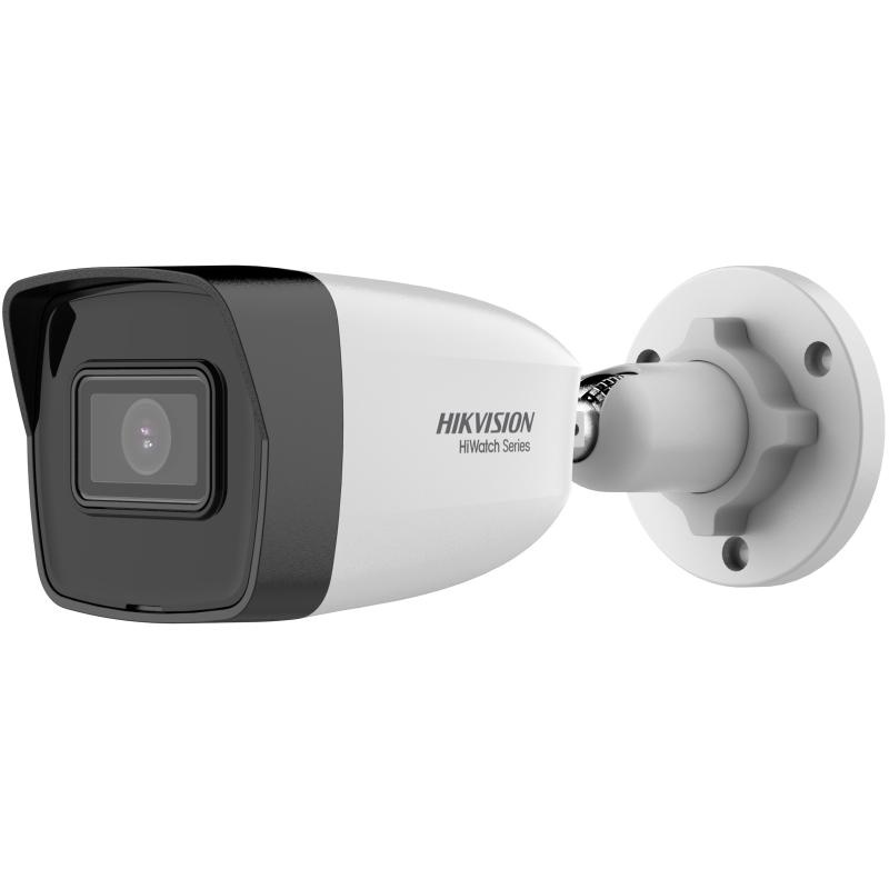 Camera de supraveghere IP Bullet 4MP HiWatch HWI-B140HA(2.8MM), lentila fixa 2.8mm, iluminare: Color: 0.01 Lux @(F2.0, AGC ON), B/W: 0 Lux cu IR: 30m, interfata: 1 RJ45 10 M/100 M self-adaptive Ethernet port, alarma la evenimente: Motion detection