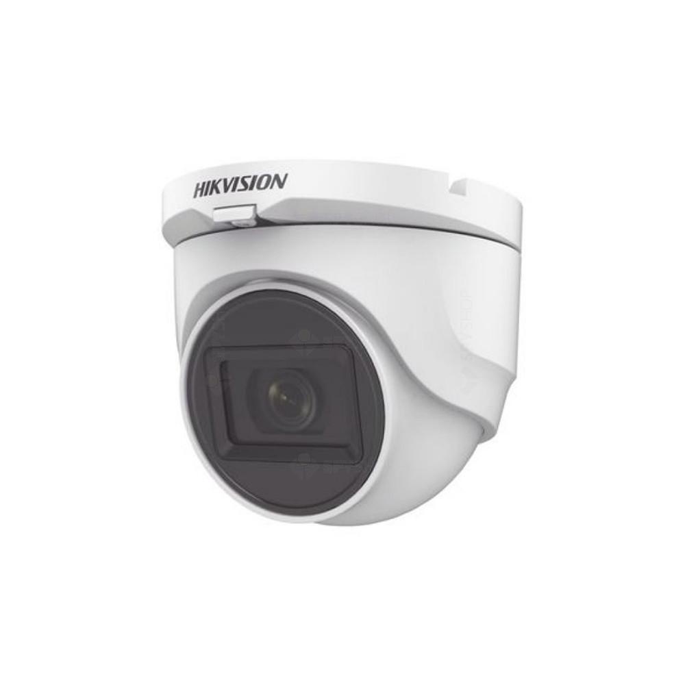 Camera supraveghere Hikvision TURRET DS-2CE76D0T-ITMFS(2.8mm); 2MP; Audio over coaxial cable, microfon audio incorporat; 2 MP CMOS; rezolutie 1920 (H) × 1080 (V)@25fps; iluminare: 0.01 Lux@(F1.2, AGC ON), 0 Lux with IR; lentila: 2.8mm, distanta IR: