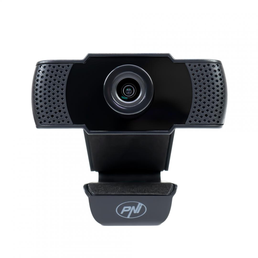 Camera Web PNI CW1850 Full HD 1080P 2MP, USB, clip-on, microfon stereo incorporat, Senzor: CMOS 1/3