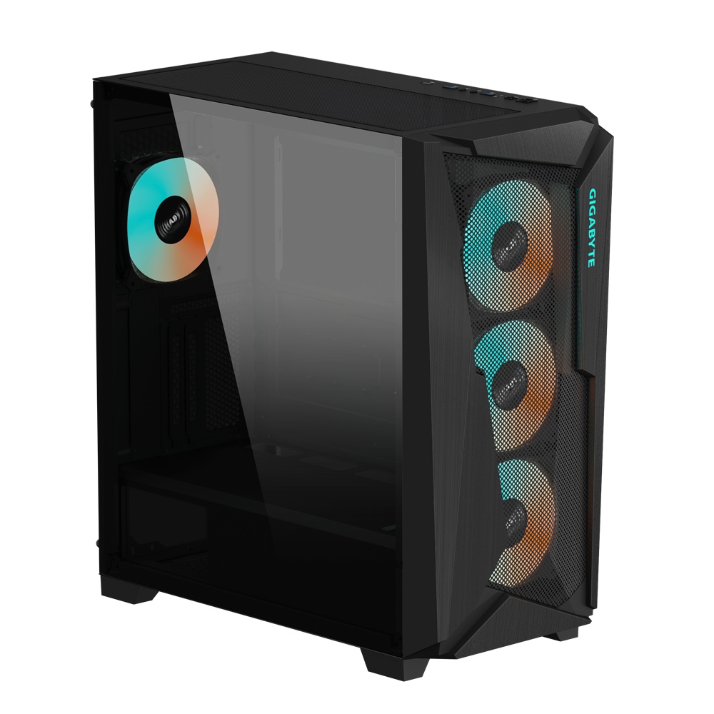 Carcasa GIGABYTE C301 GLASS V2 Mid Tower ARGB NEGRU - 1 | YEO