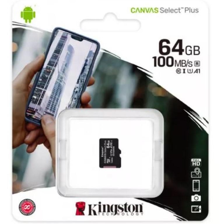 Card de Memorie MicroSD Kingston, 64GB, Select Plus, Clasa 10 UHS-I Performance, R: 100 MB/s - 3 | YEO