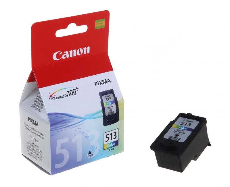 Cartus cerneala Canon CL-513, color, capacitate 13ml / 350 pagini, pentru Canon Pixma IP2700, Pixma MP230, Pixma MP240, Pixma MP250, Pixma MP260, Pixma MP270, Pixma MP280, Pixma MP282, Pixma MP480, Pixma MP490, Pixma MP495, Pixma MX320, Pixma MX330,