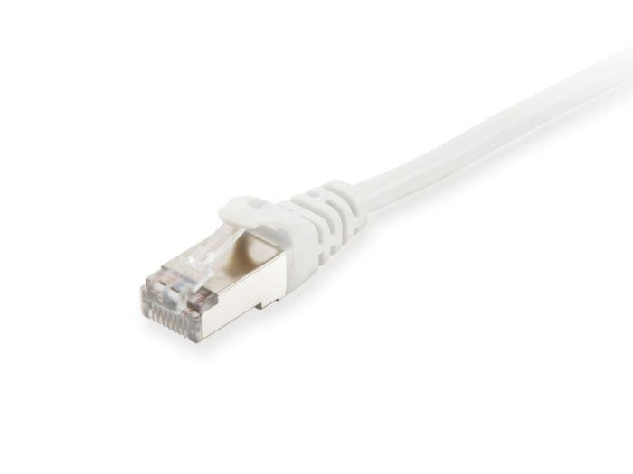 EQUIP 605511 Cat.6 S/FTP Patch Cable, 2.0m , White, 8.34x11.68x2000mm - 1 | YEO