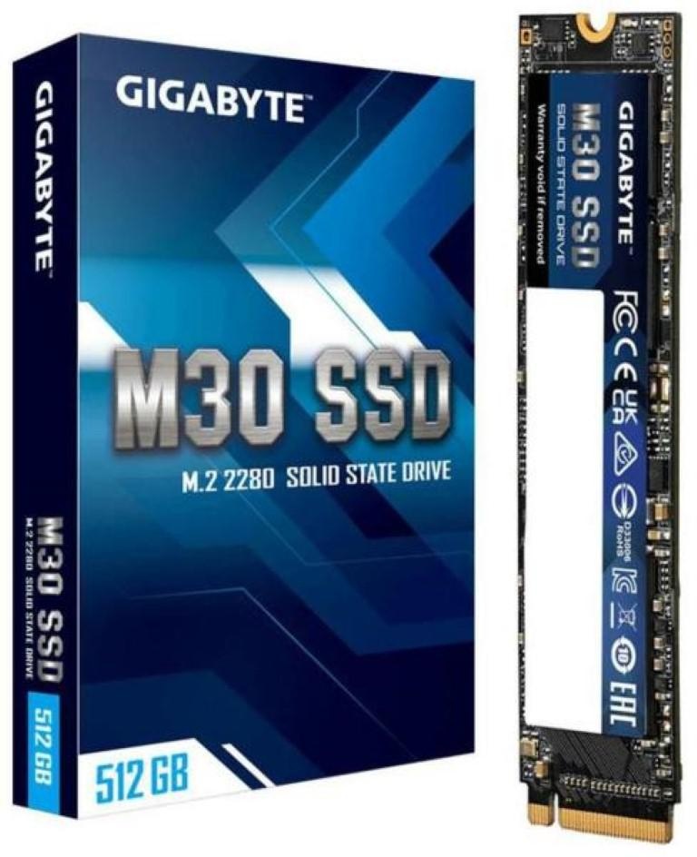 Gigabyte SSD M.2 PCIe M30 512GB Interface PCIe 3.0x4, NVMe 1.3 Form Factor M.2 2280 Total Capacity 512GB NAND 3D TLC NAND Flash External DDR Cache DDR3L 2Gb Sequential Read speed Up to 3500 MB/s Sequential Write speed Up to 2600 MB/s Random Read IOPS up